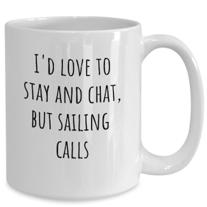 Sailor gift, sailor mug, sailing coffee mug, gift for seaman, nautical gift, boat lover gift, yachting gift, sea themed mug, maritime gift