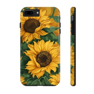Sunflower Phone Case - Tough Phone Cases, Protective Phone Cover, Sunflower Lover Gift, Floral iPhone Case, Unique Phone Accessory