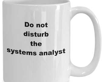 System analytiker Becher, Geschenk für analytiker, Tech Geschenk, es professionelles Geschenk, Computer Science Becher, Software Engineer Becher, Daten analytiker Becher