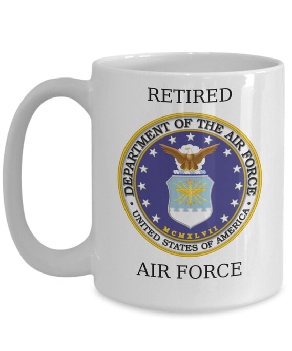 Air Force, retired air force mug, military retirement, veterans gift, Air  Force veteran, military gift, armed forces mug, USAF veteran mug