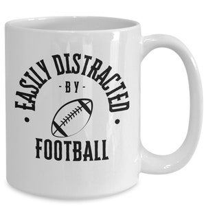 Football mug, sports coffee mug, gift for football fan, unique sports gift, football enthusiast gift, humorous football mug, funny sports...