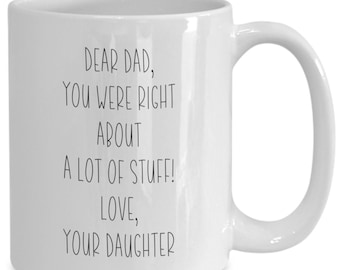 Caneca do pai, caneca de café do pai, presente para o pai, presente do papai, presente dos pais, presente do dia dos pais, caneca engraçada do pai, melhor caneca do pai de todos os tempos, presente da filha