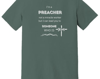 Camisa de predicador, regalo de predicador, camiseta religiosa, camisa de trabajador secreto, regalo de pastor, regalo de líder de la iglesia, ropa de clero, camiseta de fe, cristo...