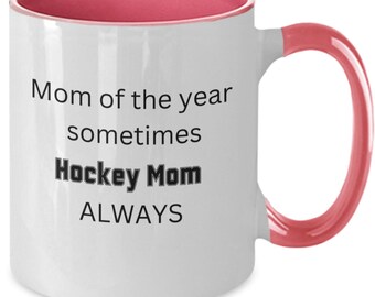 Regalos para mamá de hockey, taza para mamá de hockey, regalo para mamá deportiva, regalo de hockey sobre hielo, taza del día de la madre, premio a la mejor mamá, orgullosa mamá de hockey, regalo único para mamá