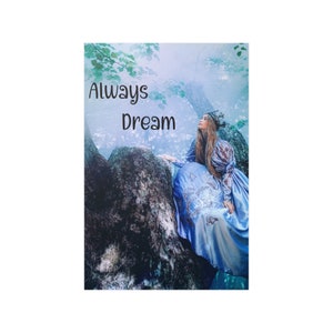 Princess poster, dream wall art, girl&#39;s room decor, princess theme, kids room poster, princess gift, fairytale decor, children&#39;s wall art