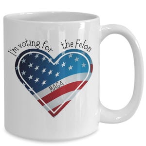 Trump Mug, Trump Supporter Gift, Maga Mug, Pro-Trump Gift, Political Mug, Conservative Gift, Republican Mug, Patriotic Mug, American Flag...