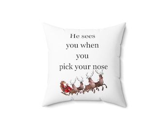 Christmas pillow, holiday decor, festive cushion, Xmas home decor, holiday throw pillow, Christmas decoration, gift for home, winter decor