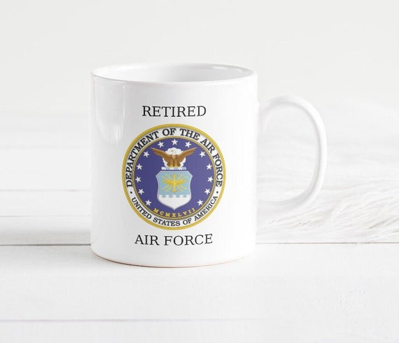 Air Force, retired air force mug, military retirement, veterans gift, Air  Force veteran, military gift, armed forces mug, USAF veteran mug