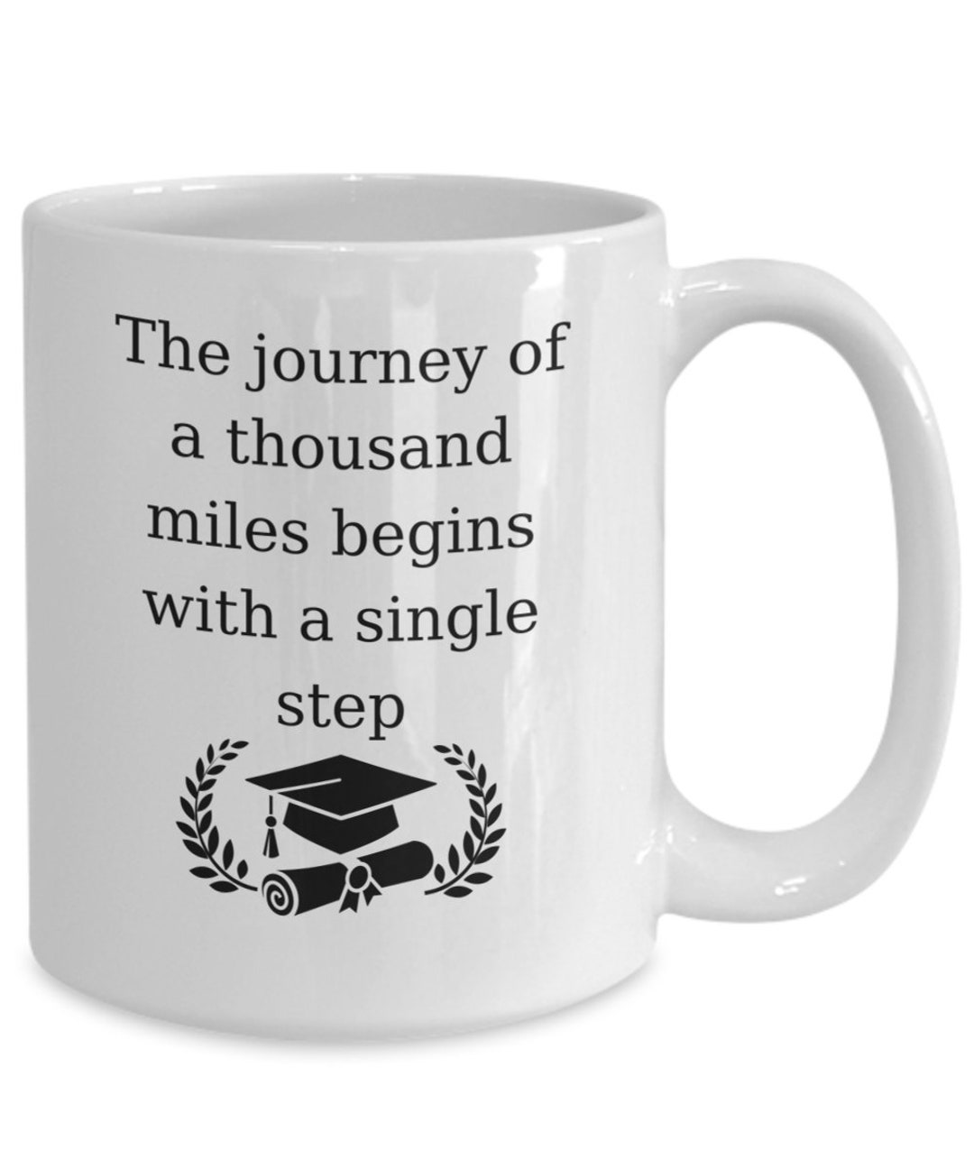 Graduation Mug, Inspirational Quote Gift, New Journey - Etsy