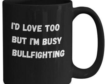 Bullfighting coffee mug, fishing, coffee cup, mug, cup, gift idea
