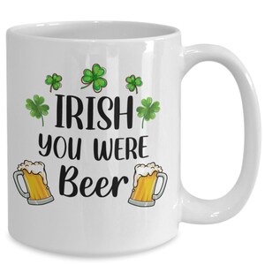 Taza de cerveza, regalo de hermano, regalo de cumpleaños, st. taza de patricks, taza de cerveza irlandesa, regalo para él, decoración de la cueva del hombre, regalo de vaso de pinta