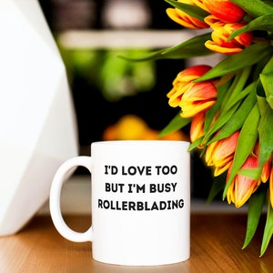 Rollerblading coffee mug, coffee cup, mug, cup, gift idea