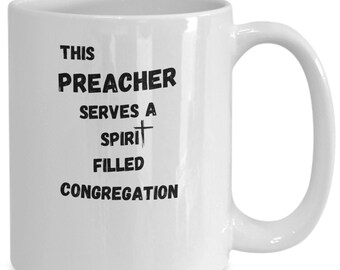 Christian art gift, preacher mug, religious gift, pastor appreciation, church leader gift, bible study mug, scripture mug, faith based gift