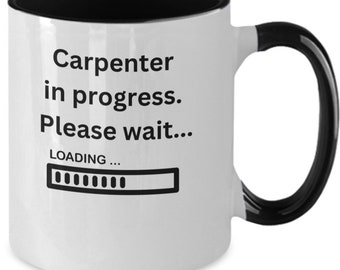 Timmerman cadeau, timmerman mok, schrijnwerker cadeau, klusjesman cadeau, bouwer mok, bouw cadeau, houtbewerking mok, handelaar aanwezig