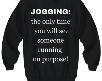 Joggingtröja, rolig löpargåva, tillverkad i USA