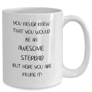 Stepdad gift, Stepdad mug,  bonus dad mug, gift for stepdad, best stepdad gift, fathers day gift, birthday gift for stepdad