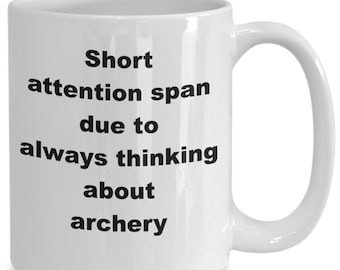 Archery mug, gift for archer, sporty mom gift, archery parent gift, archery coffee mug, bow and arrow gift, target shooting gift, outdoor