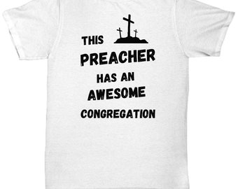 Regalo de arte cristiano, regalo de predicador, arte cristiano, camiseta de predicador, ropa unisex, ropa basada en la fe, regalo religioso