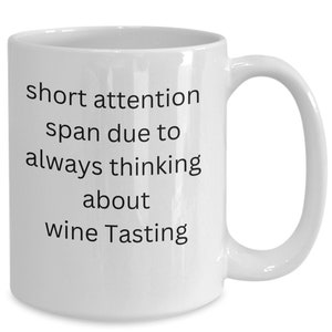 Tazza per gli amanti del vino, regalo per degustatori di vino, regalo per bevitore di vino, regalo per gli appassionati di vino, regalo a tema vino, divertente tazza di vino, regalo di vino per il migliore amico