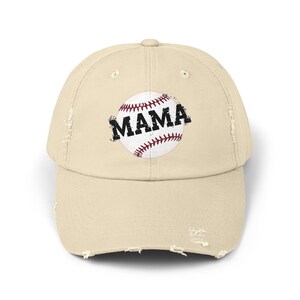 Baseball Mom Distressed Cap, Softball Mom Hat, Sports Mom Baseball Cap, Mom Hat for Games, Baseball Mom Gift