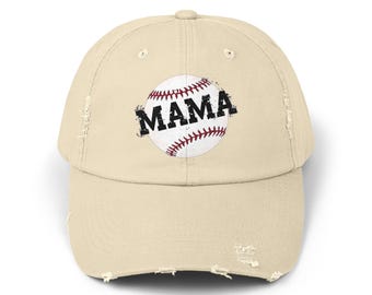 Baseball Mom Distressed Cap, Softball Mom Hat, Sports Mom Baseball Cap, Mom Hat for Games, Baseball Mom Gift