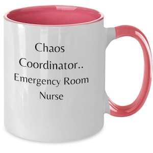 Chaos coordinator mug, ER nurse gift, hospital staff gift, emergency room mug,  nurse appreciation, healthcare worker gift, funny nurse mug