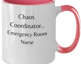Chaos coordinator mug, ER nurse gift, hospital staff gift, emergency room mug,  nurse appreciation, healthcare worker gift, funny nurse mug