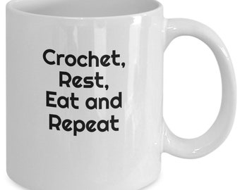 crochet lover mug, gift for crocheter, yarn lover gift, crochet gift, hobbyist gift, yarn addict mug, knitting lovers gift