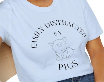 Pig Shirt, Pig Farmer Gift, Gift For Pig Lover, Animal Lover Shirt, Farm Animal Tee, Cute Pig Design,  Pig Shirt, Funny Pig Tee, Pig Present