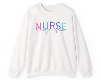 ER nurse sweatshirt, emergency room gift, ER nurse apparel, hospital worker gift, healthcare hero gift, nursing sweatshirt