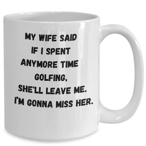 Taza de golf, regalo para golfista, regalo de golf para hombres, taza deportiva, regalo de golf para papá, regalo para amantes del golf, accesorio de golf, café y golf, taza de tee time