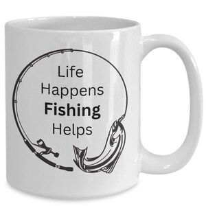 Fishing Mug, Fishing Gifts, Dad Fishing Gift, Mother Fishing Gift, Fly Fishing, Gift For Fishermen, Angler Gift, Fisherman Present