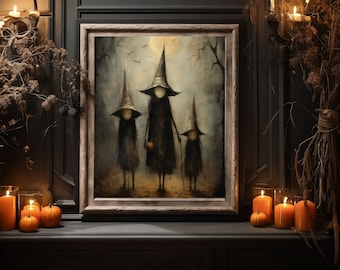 Trick or Treat Print Halloween Wall Decor Printable Trick or Treat Trendy Wall Decor Fall Printable Art Halloween Lover Gift Luxury Art