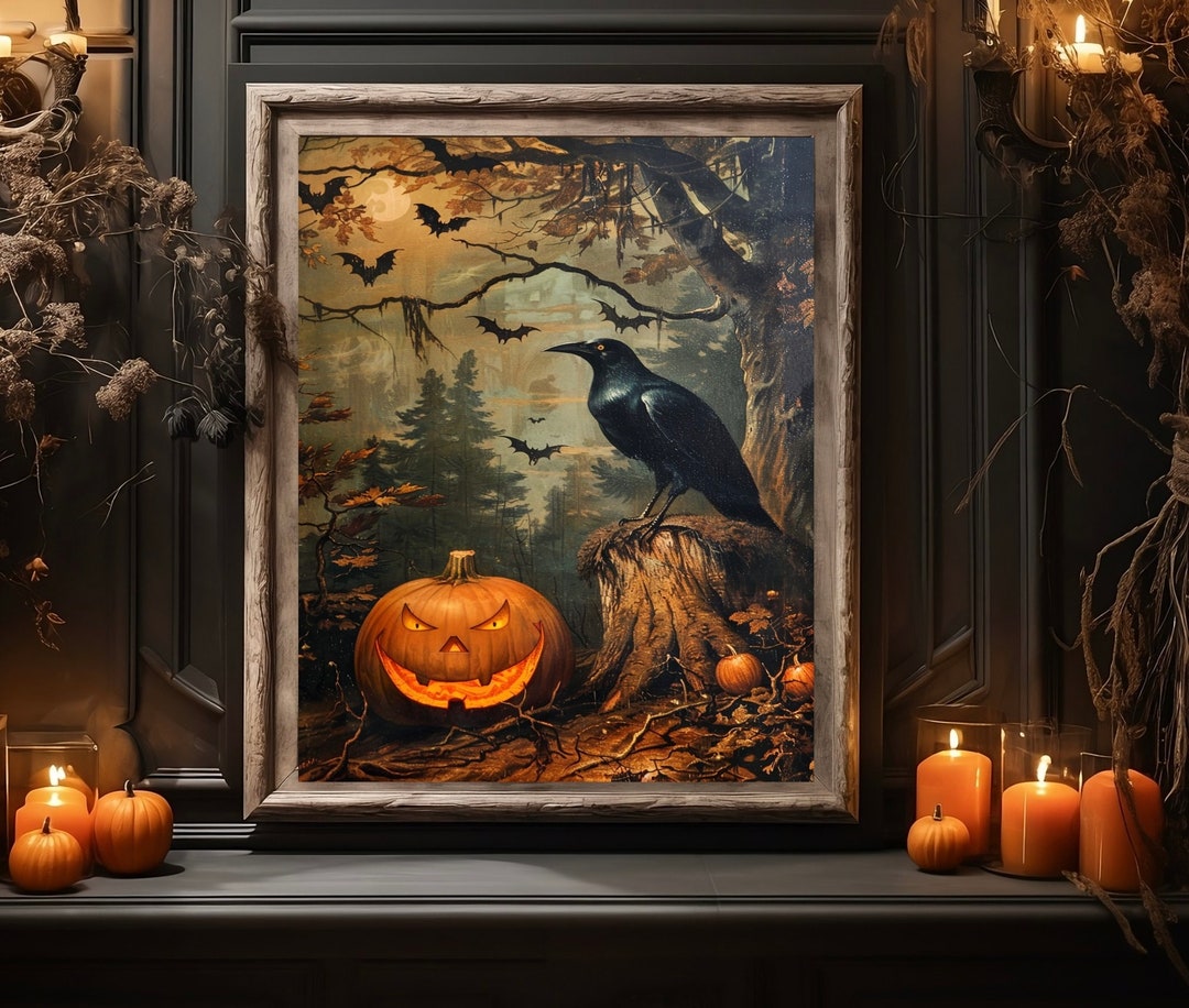 The Raven Bidtheewell Print Halloween Wall Decor Printable Wall Decor ...