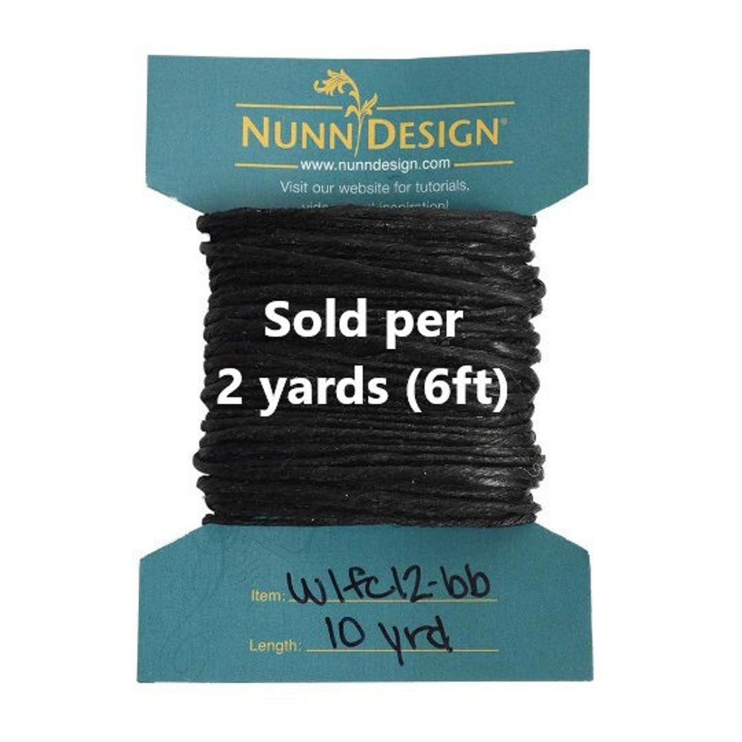 2 Yards, Crawford Waxed Linen Thread 12ply, by Nunn Design / 6 Feet