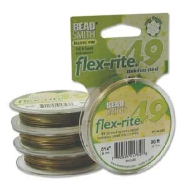 30FT BRONZE FLEX-RITE 49 Strand .014 (1 spool)