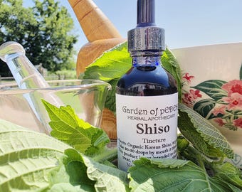 Shiso Tincture | Perilla frutescens | Organic Herbal Extract | Herbal Supplement