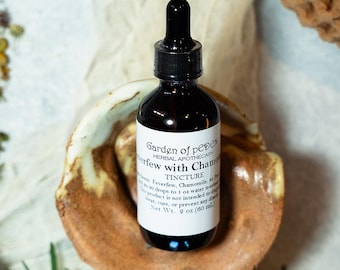 Organic Feverfew Chamomile Tincture: Herbal Extract