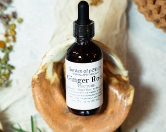 Organic Ginger Root Tincture: Herbal Extract