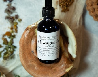 Teinture d'Ashwagandha | Withania somnifera | Extrait d'herbes biologiques | Supplément à base de plantes