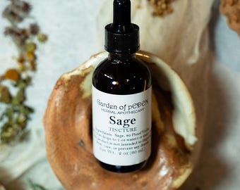 Organic Sage Tincture: Gluten-Free Herbal Extract