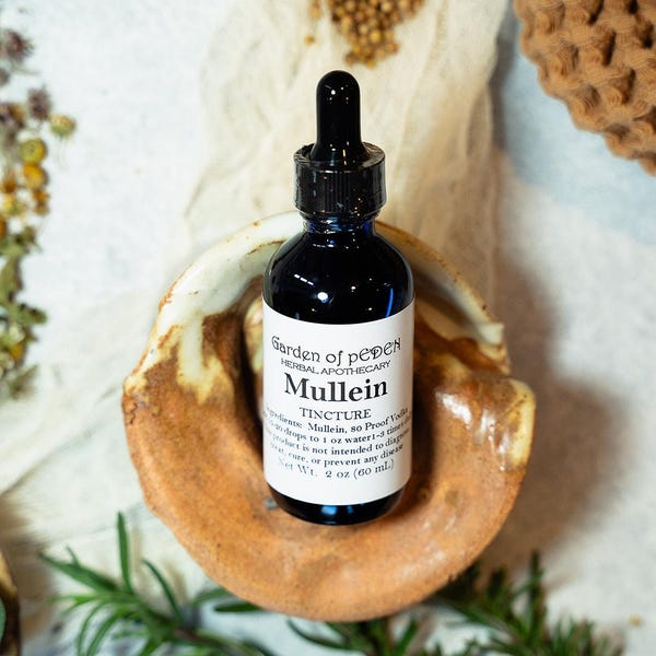 Mullein Tincture | Verbascum Thapsus | Organic Herbal Extract | Herbal Supplement