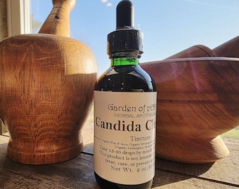 Candida Cleanse Tincture | Pau d' Arco, Mexican Oregano,  Greek Oregano, Lemongrass | Herbal Extract