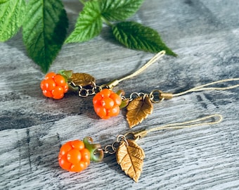 Cloudberry pendant, key ring, mobile phone charm