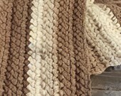 Handmade Crochet Herringbone Afghan (made to order)