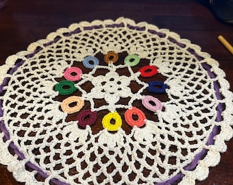 Crochet doily, handmade