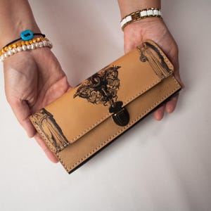 Women Leather Wallet - Handmade Luxury Wallet - Leather Leather Clutch - Womens Wallet - Special Design - Gift for Women
