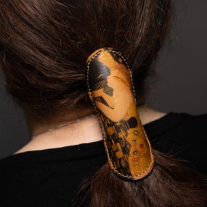 Hair Clip For Women - The Kiss With a Cats Themed - Ponytail Holder Hair Accessories