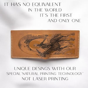 Eternal Rider Design - Handgefertigte Leder Geldbörse - Einzigartiges Geschenk für Ihn - Elegante Reise Geldbörse - Personalisierte Leder Accessoires