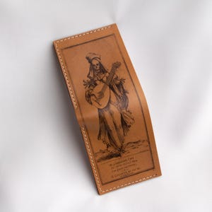 Topnerfleer - elegante reisportemonnee met een persoonlijk tintje - uniek cadeau voor mannen - Serenade of Shadows-ontwerp